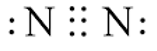 Công thức Lewis của N2 (nitrogen) theo chương trình mới (ảnh 1)